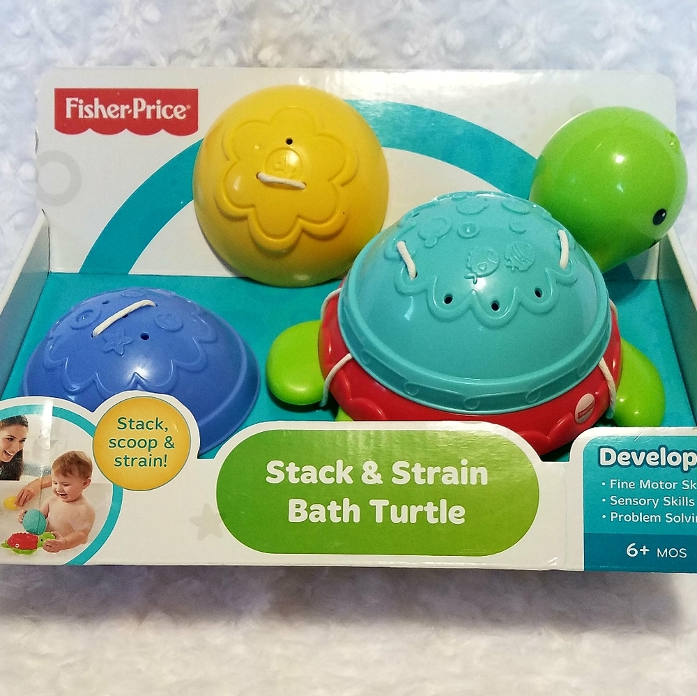 Fisher Price Stack & Strain Bath Turtle - Picture 2 of 8